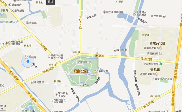 交通便利 〕地处常州市天宁区中部,紫荆公园,东经120景观大道,中华