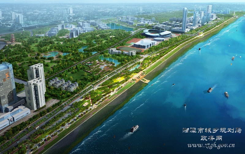 9,推荐理由:湘潭河西湘江风光带是我市精美湘潭两年行动重点建设项目