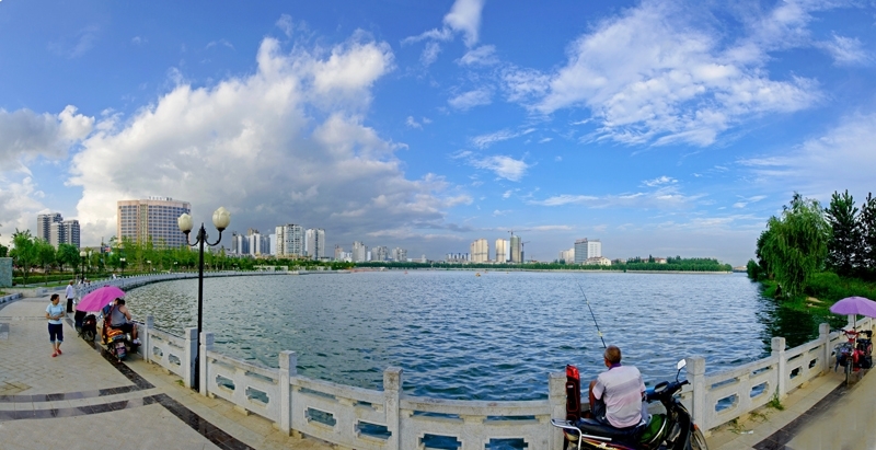 宜城市鲤鱼湖环湖步道之二:楚都公园