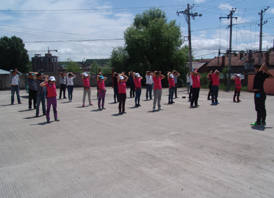 牡丹江东宁市开展"万步有约"实地健走活动